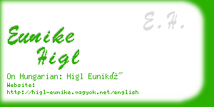 eunike higl business card